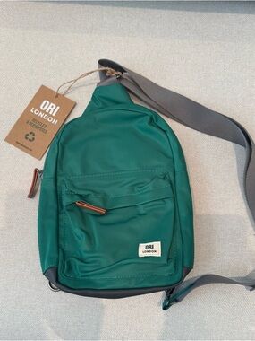 New Ori London Large Willesden Sling Crossbody Bag Emerald